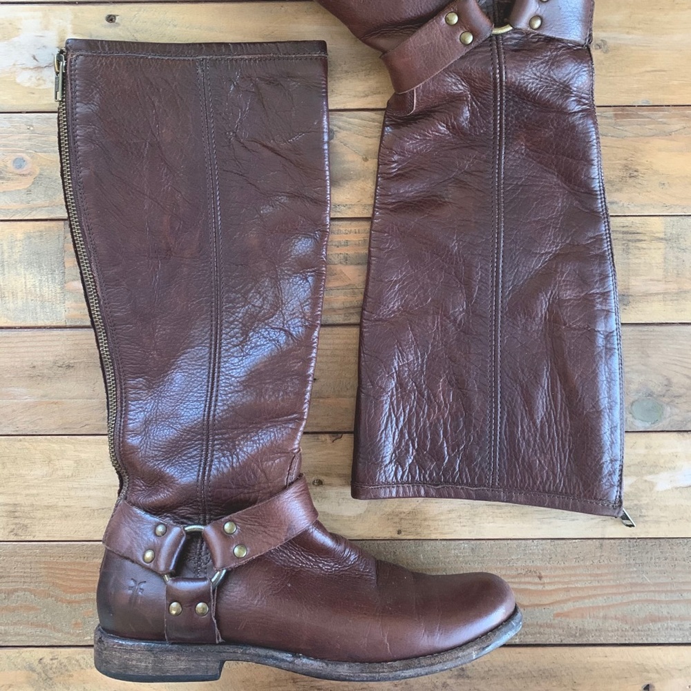 Frye Phillip Harness Tall Boots